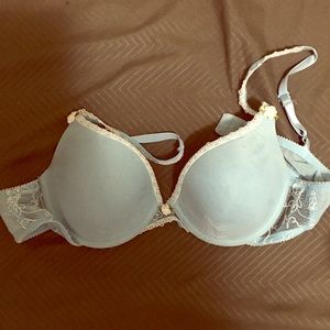Blue Lace Bra